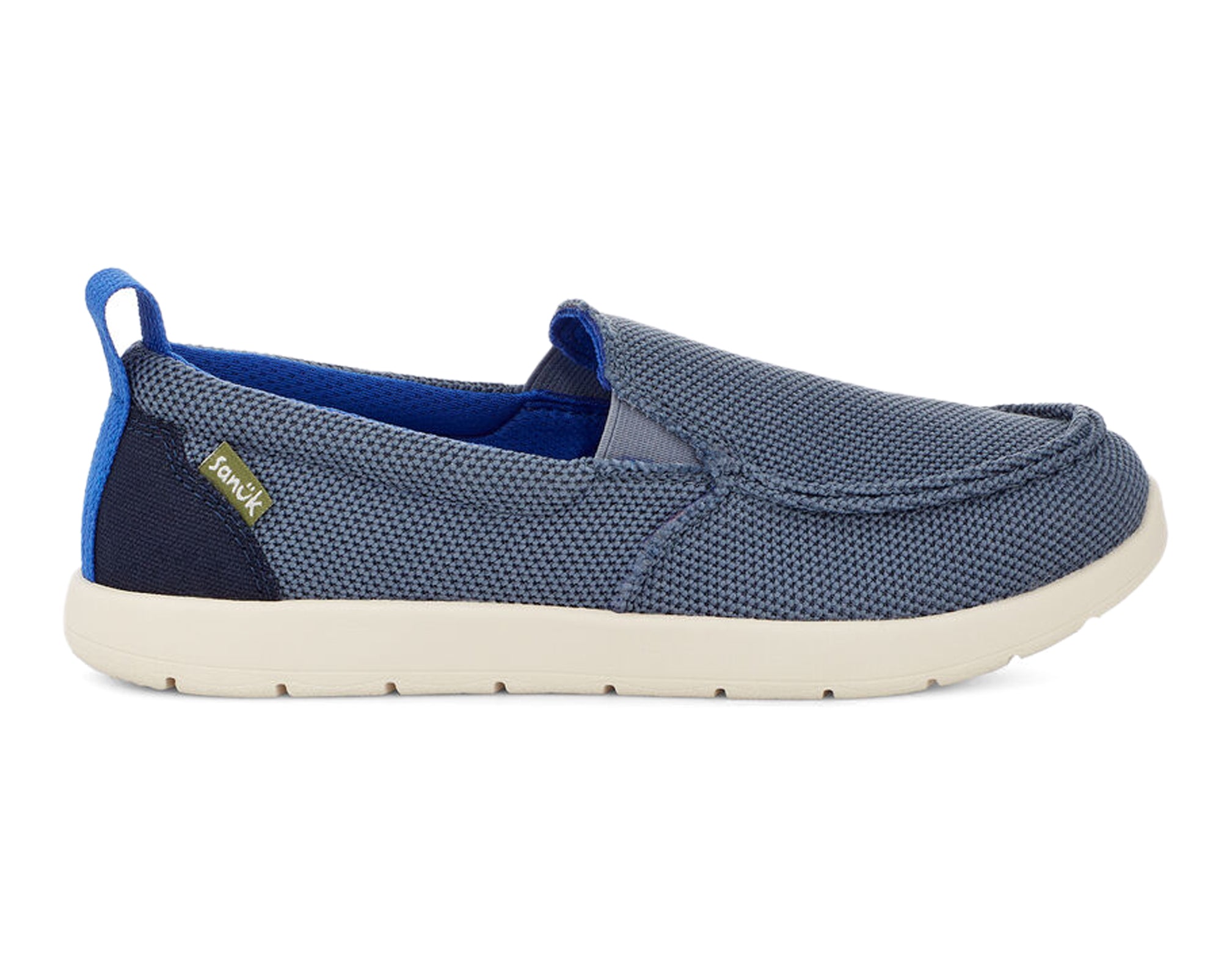 Sanuk Lil Sidewalk Surfer Lite Mesh slip-on ragazzi Nero micro