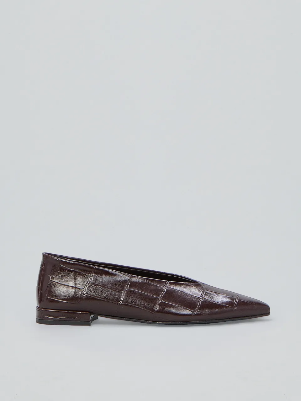 Ovyè Ballerine stampa cocco ecopelle moro tacco 2 cm 38
