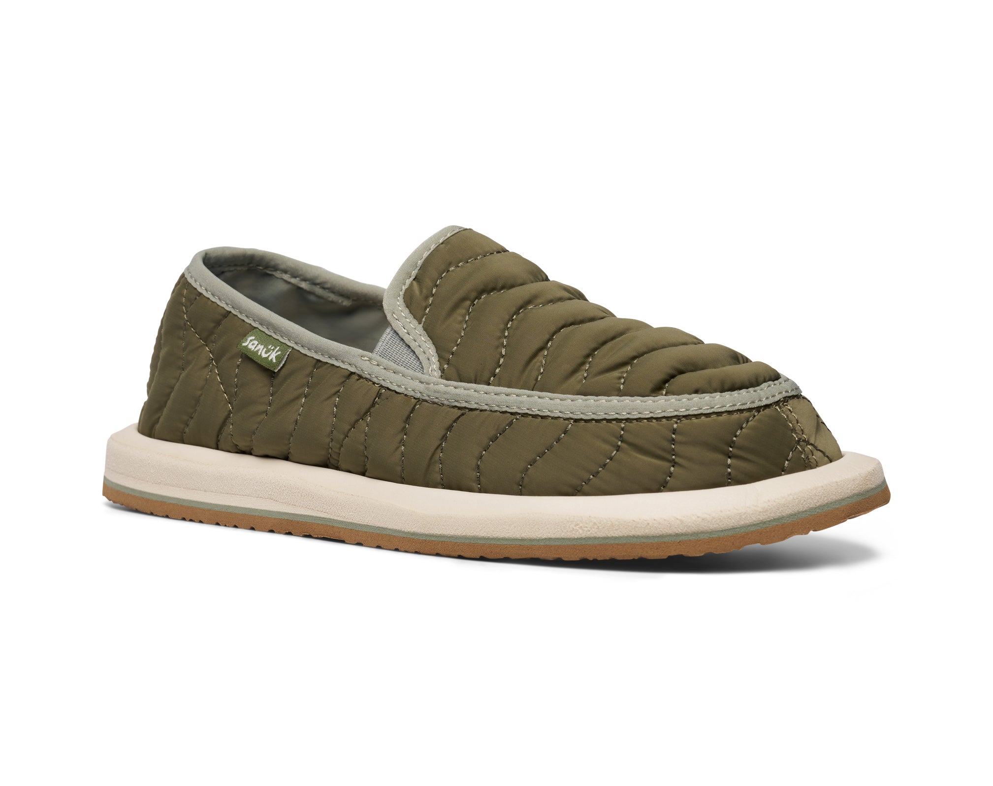 Sanuk Donna Quilted Scarpe Slip On Oxford Tan trapuntate