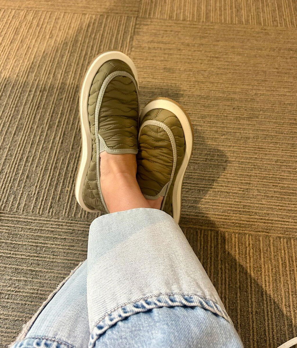 Sanuk Donna Quilted Scarpe Slip On Oxford Tan trapuntate