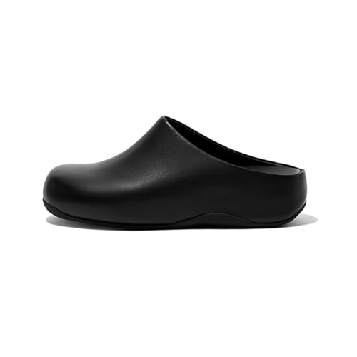FitFlop Shuv Leather zoccoli donna 36 EU nero pelle