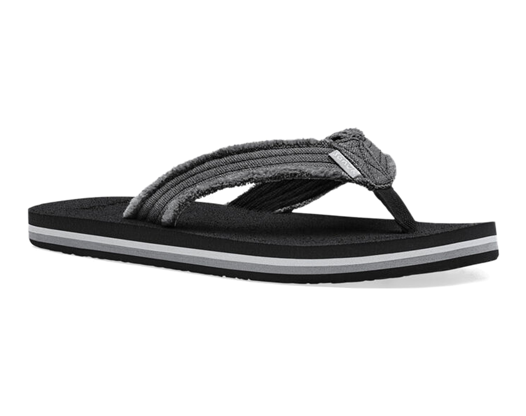Sanuk Fraidy Stacker sandali bimbi neri EVA vegani