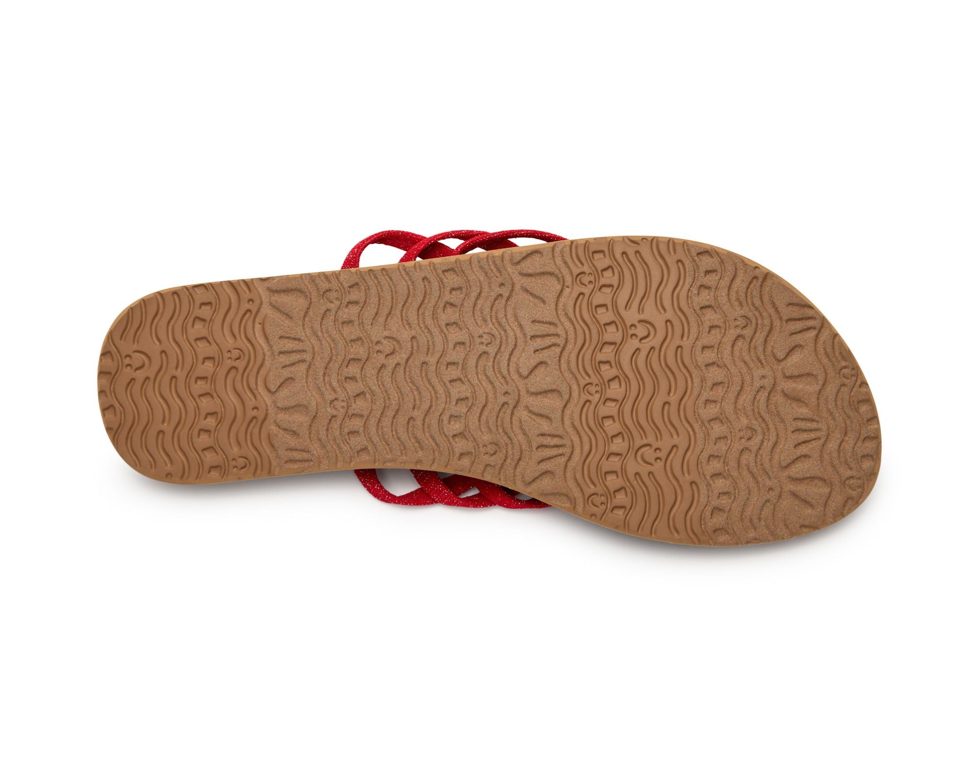 Sanuk Yoga Sandy II Sparkle infradito donna cherry red