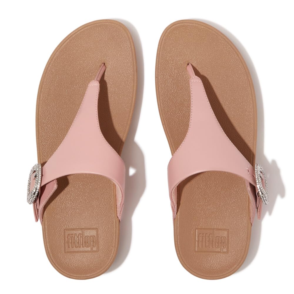 FitFlop Lulu Crystal Sandali Infradito Donna Nero Pelle