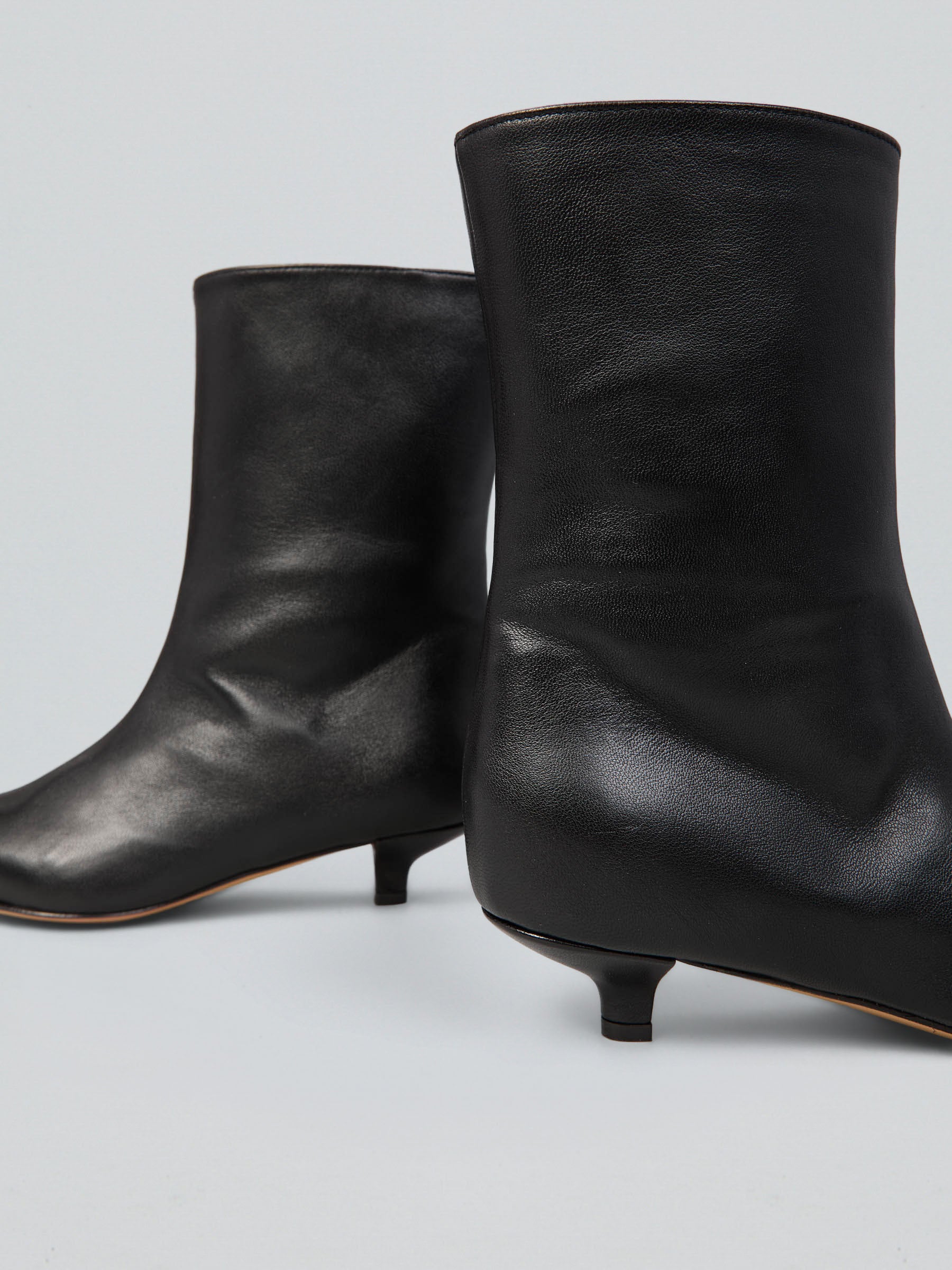 Ovyè Tronchetti con tacco Tronchetti pelle nero tacco 5 cm