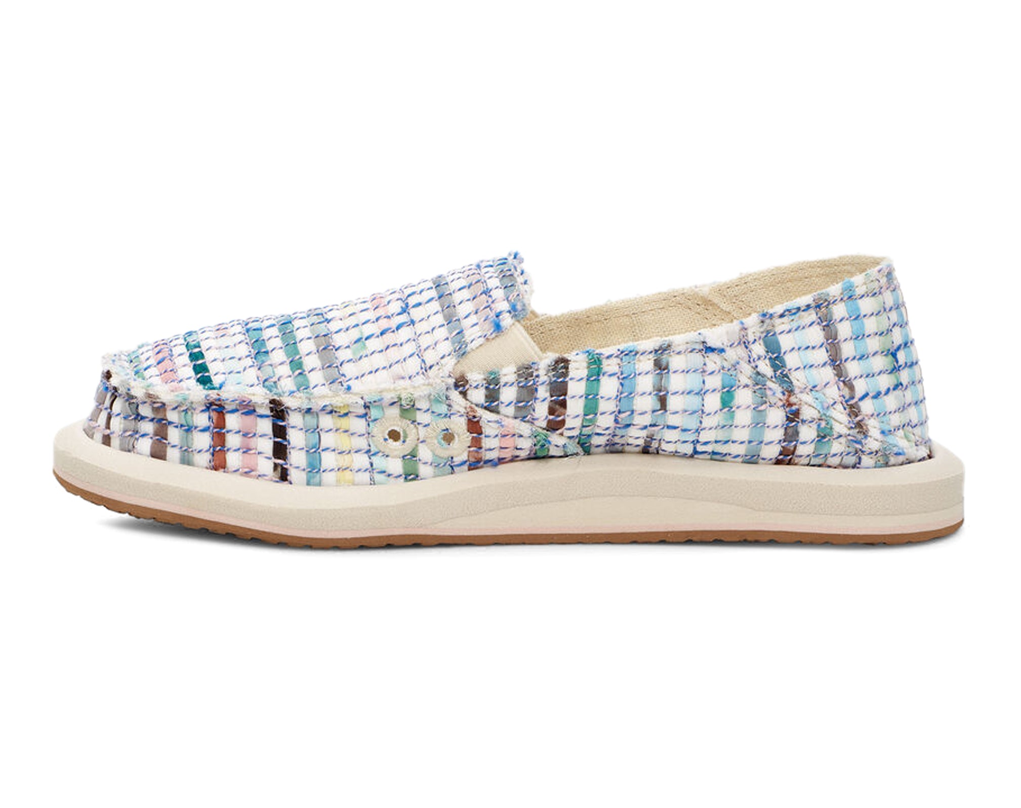 Sanuk Donna Watercolor slip on donna blue multi
