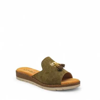 Cinzia Soft Sandali Donna Pelle Steppa Zeppa Bassa