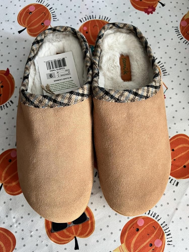 Sanuk Yoga Cloud pantofole donna camoscio nero 38