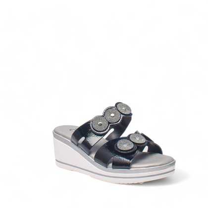 Cinzia Soft Sandali Donna Nero Zeppa Alta 40/60