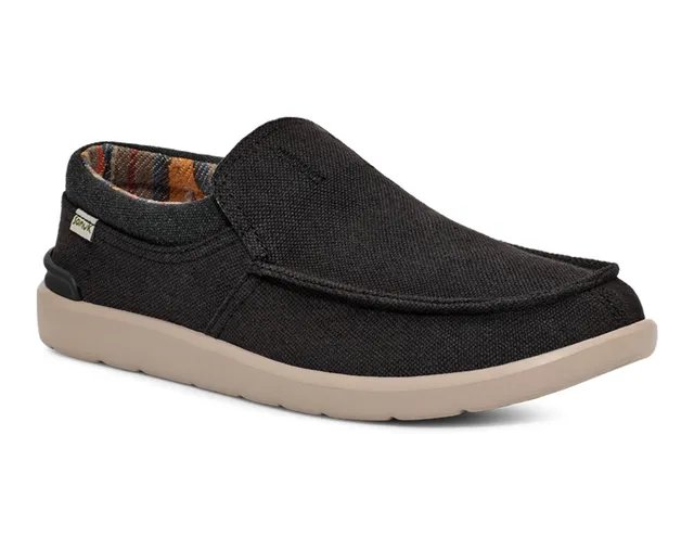 Sanuk Sidewalk Surfer Lite 2 Slip-On Uomo Nero Leggere