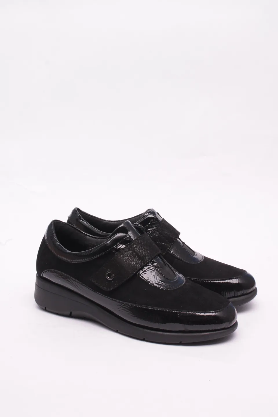 Cinzia Soft Sneakers Donna Pelle Nere Tacco 3 cm