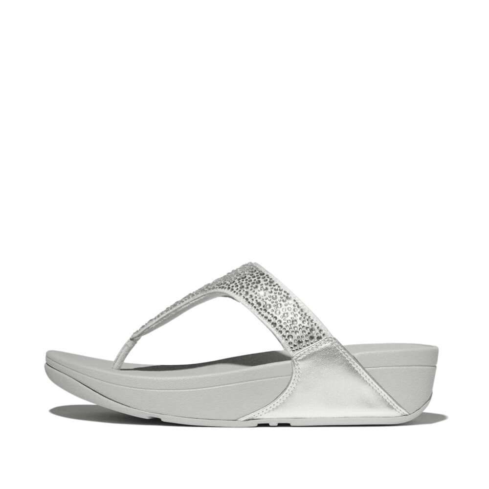FitFlop Lulu Crystal Feather sandali zeppa nero 39 EU