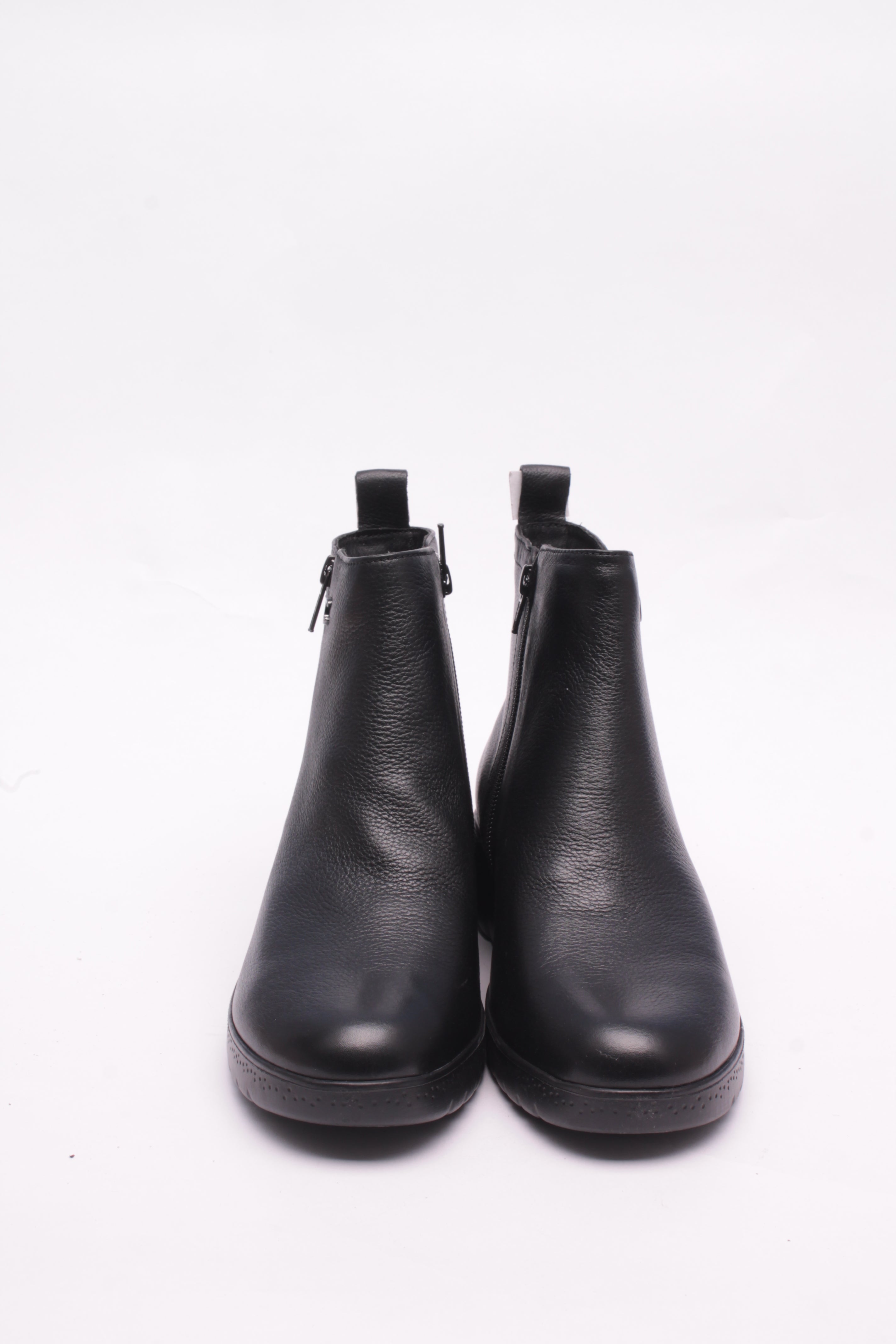 Cinzia Soft Tronchetto Donna Pelle Nero Tacco 3 cm Sottopiede