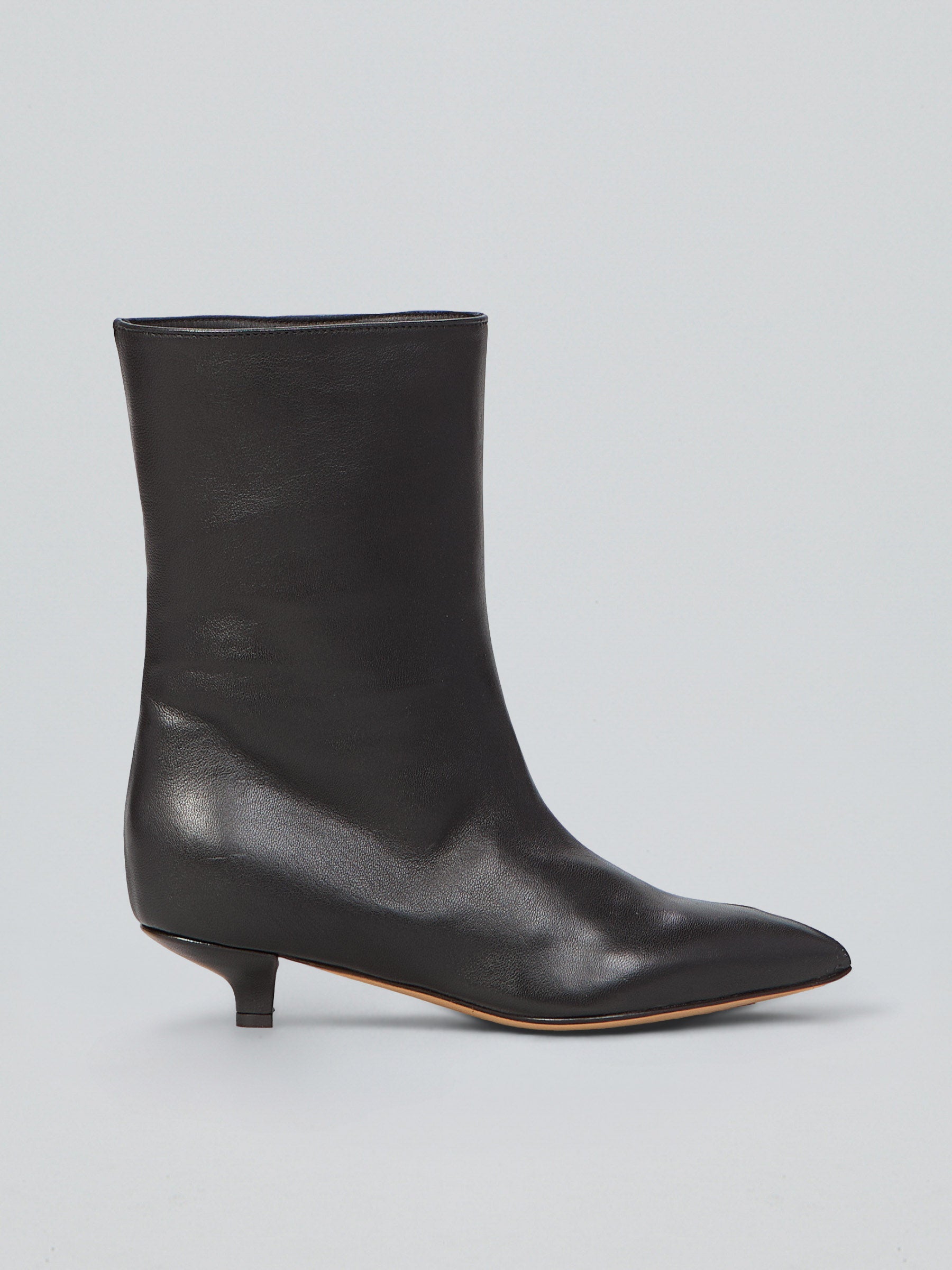 Ovyè Tronchetti con tacco Tronchetti pelle nero tacco 5 cm