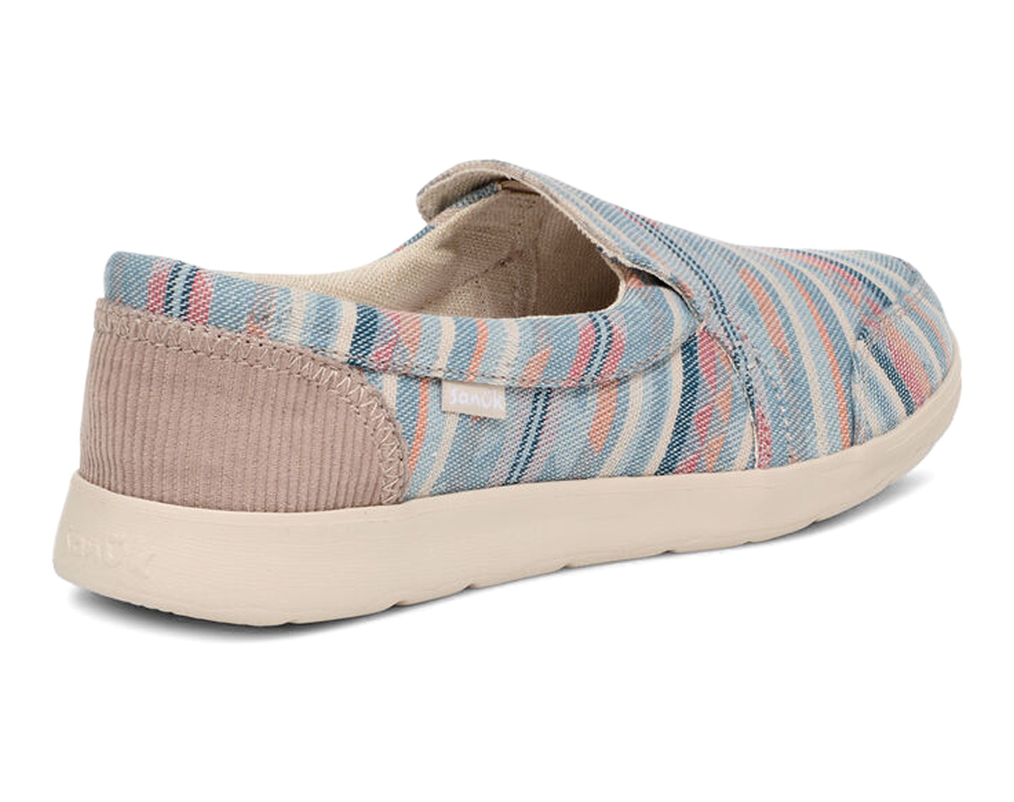 Sanuk Hangout Lite Blanket slip-on donna blu multi tela