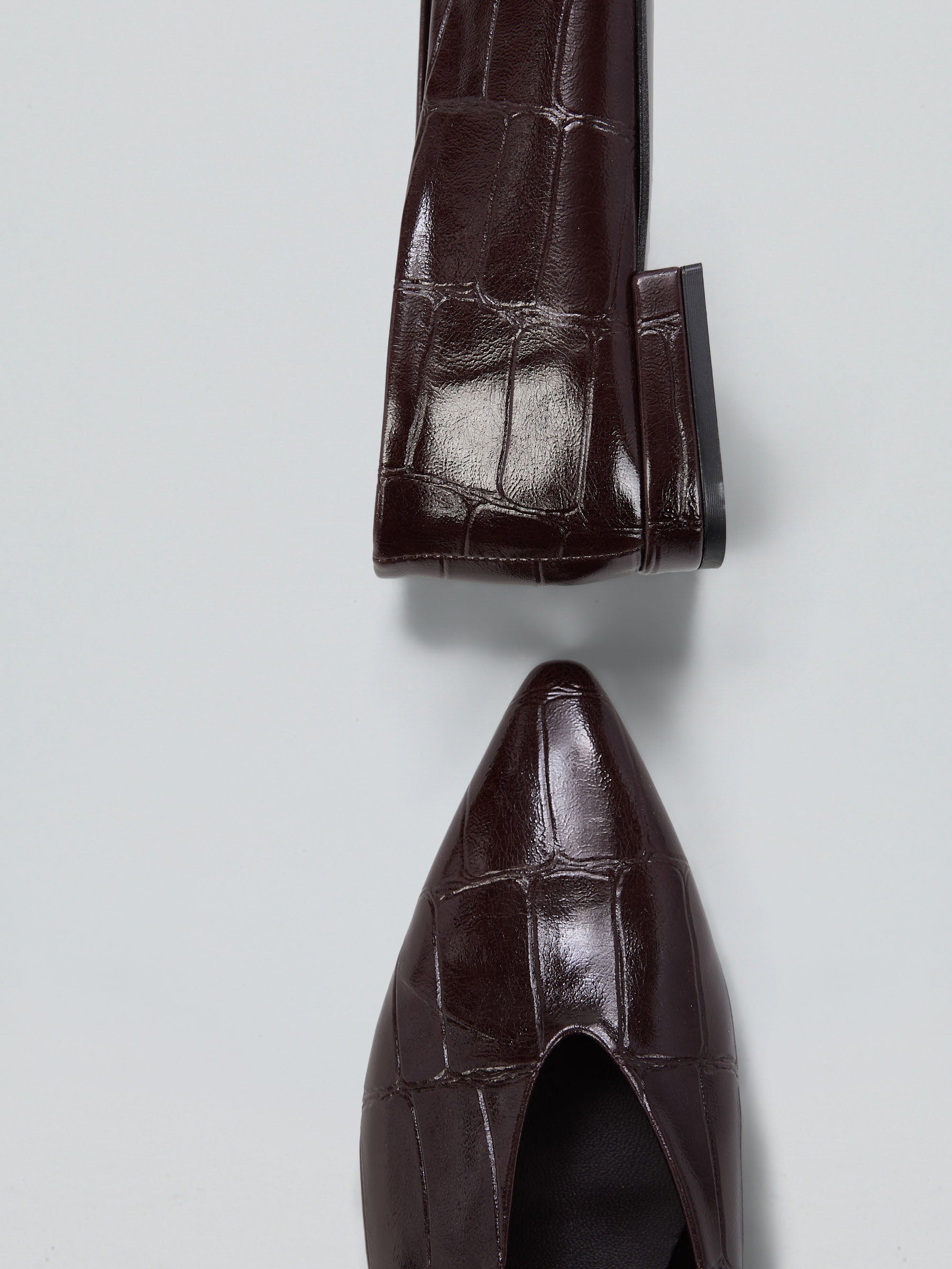 Ovyè Ballerine stampa cocco ecopelle moro tacco 2 cm 38