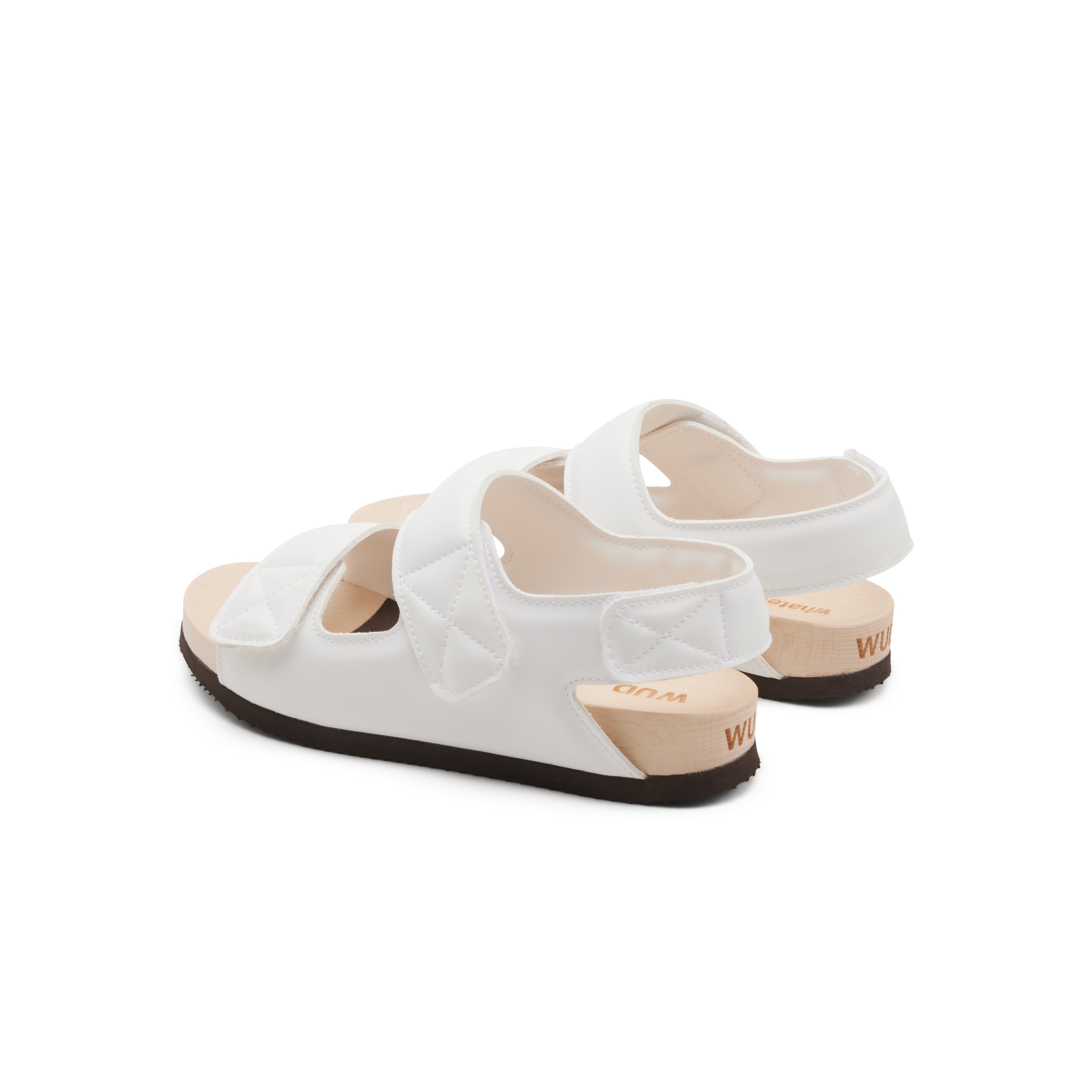 Wud Permanent Collection Leaf sandali bianchi strappo