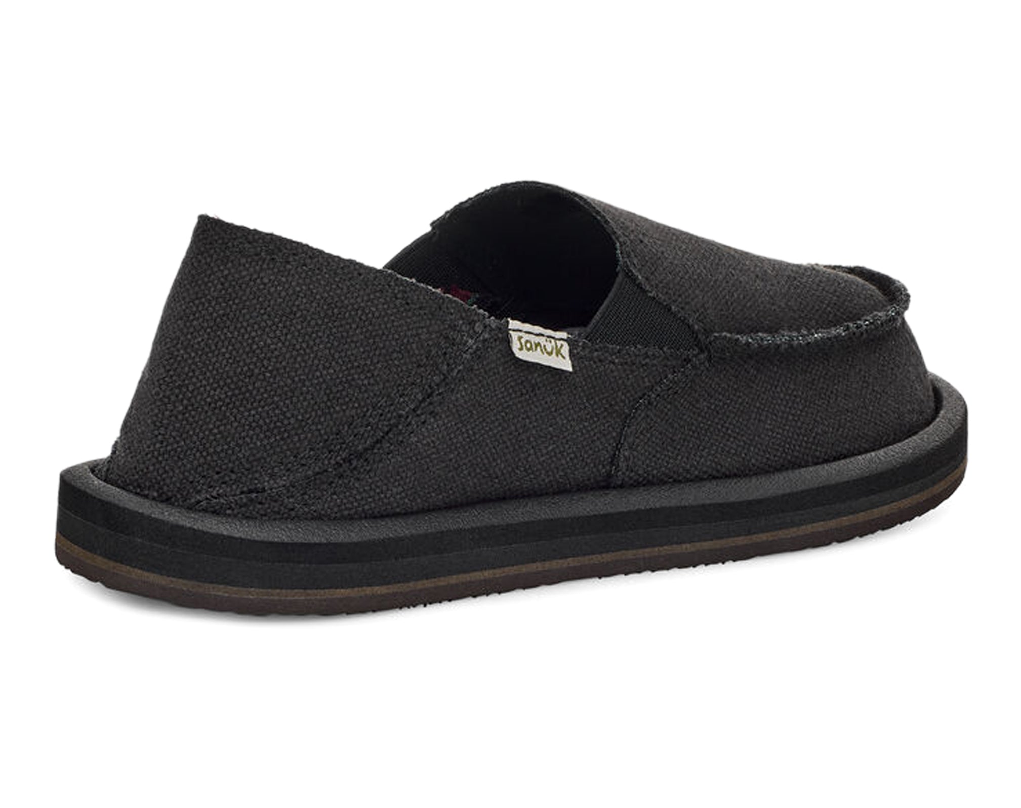 Sanuk Lil Don Sidewalk Surfer slip-on bambino Nero tela