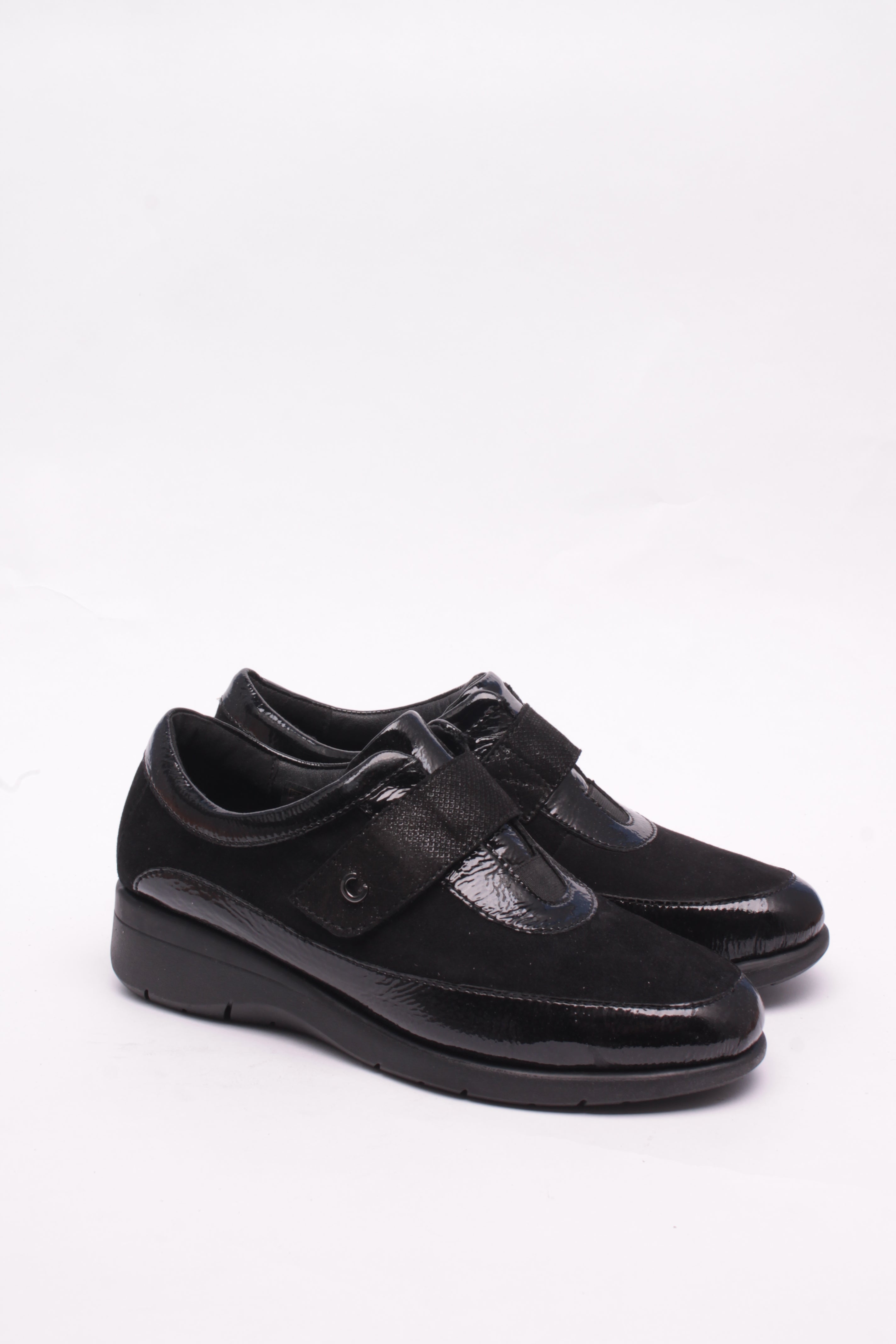 Cinzia Soft Sneakers Donna Pelle Nere Tacco 3 cm