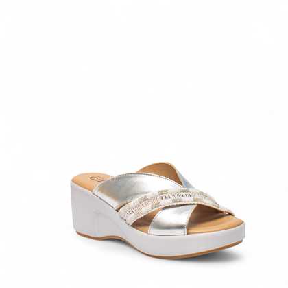 Cinzia Soft Sandali sandalo pelle rame zeppa 40/60