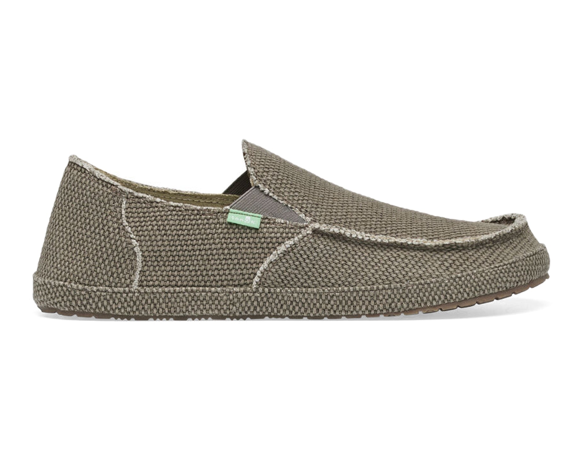 Sanuk Rounder Slip-On Uomo Tela Marrone Vegan