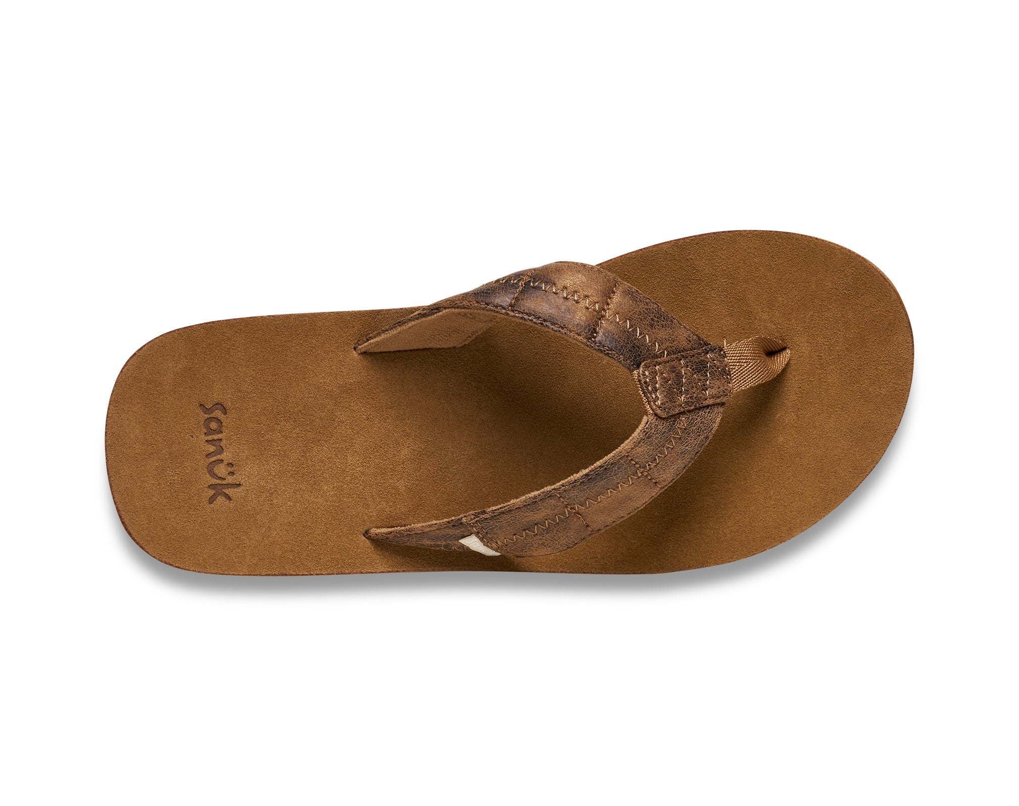 Sanuk Hideout sandali uomo Tobacco Brown pelle sintetica