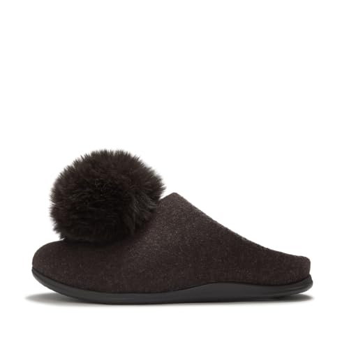 FitFlop IQ-Snug Felt Pom Pom pantofole donna feltro taglia 39