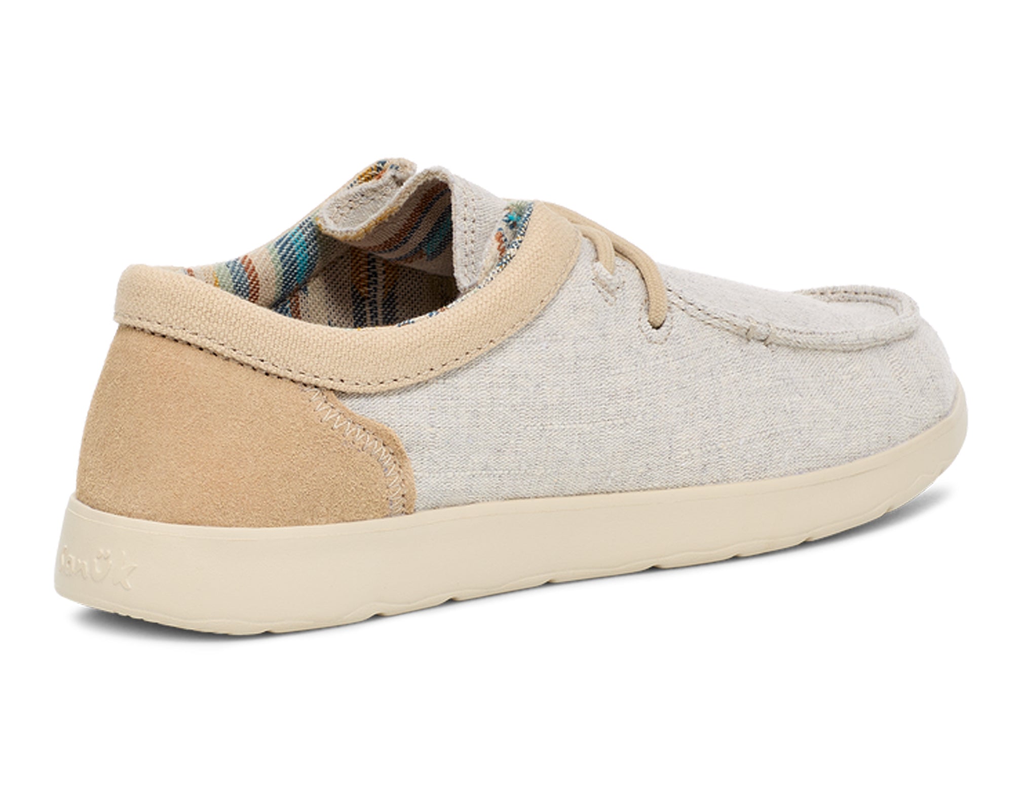 Sanuk Shaka Lite 2 Sl slip on donna Cream lana sughero