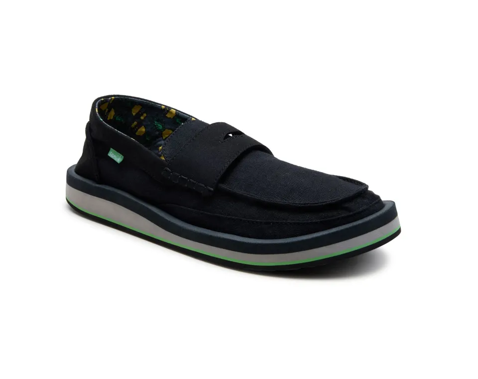 Sanuk Donny Loafer mocassini uomo neri vegani comodi