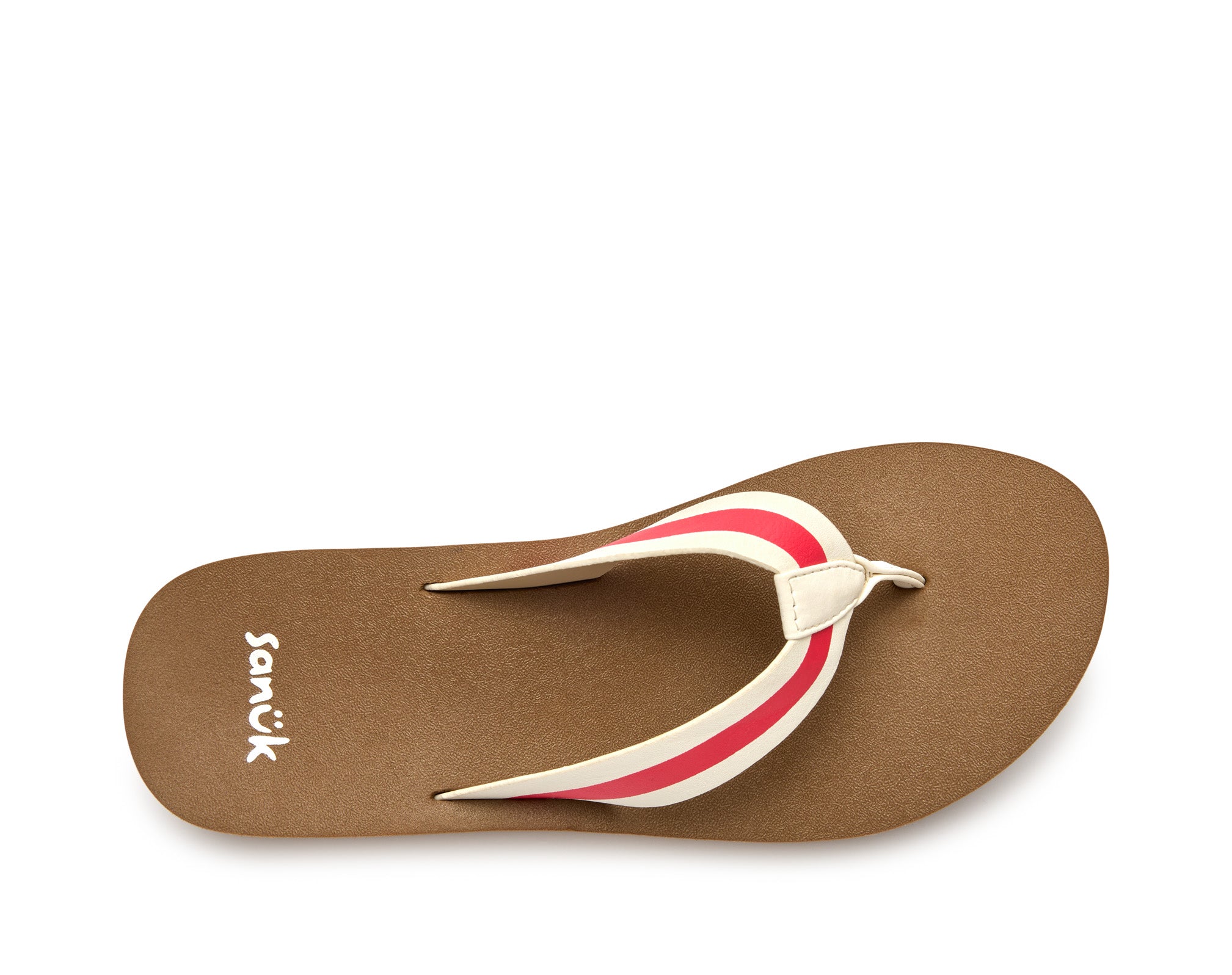 Sanuk Highland Stripe sandali donna Red suola morbida