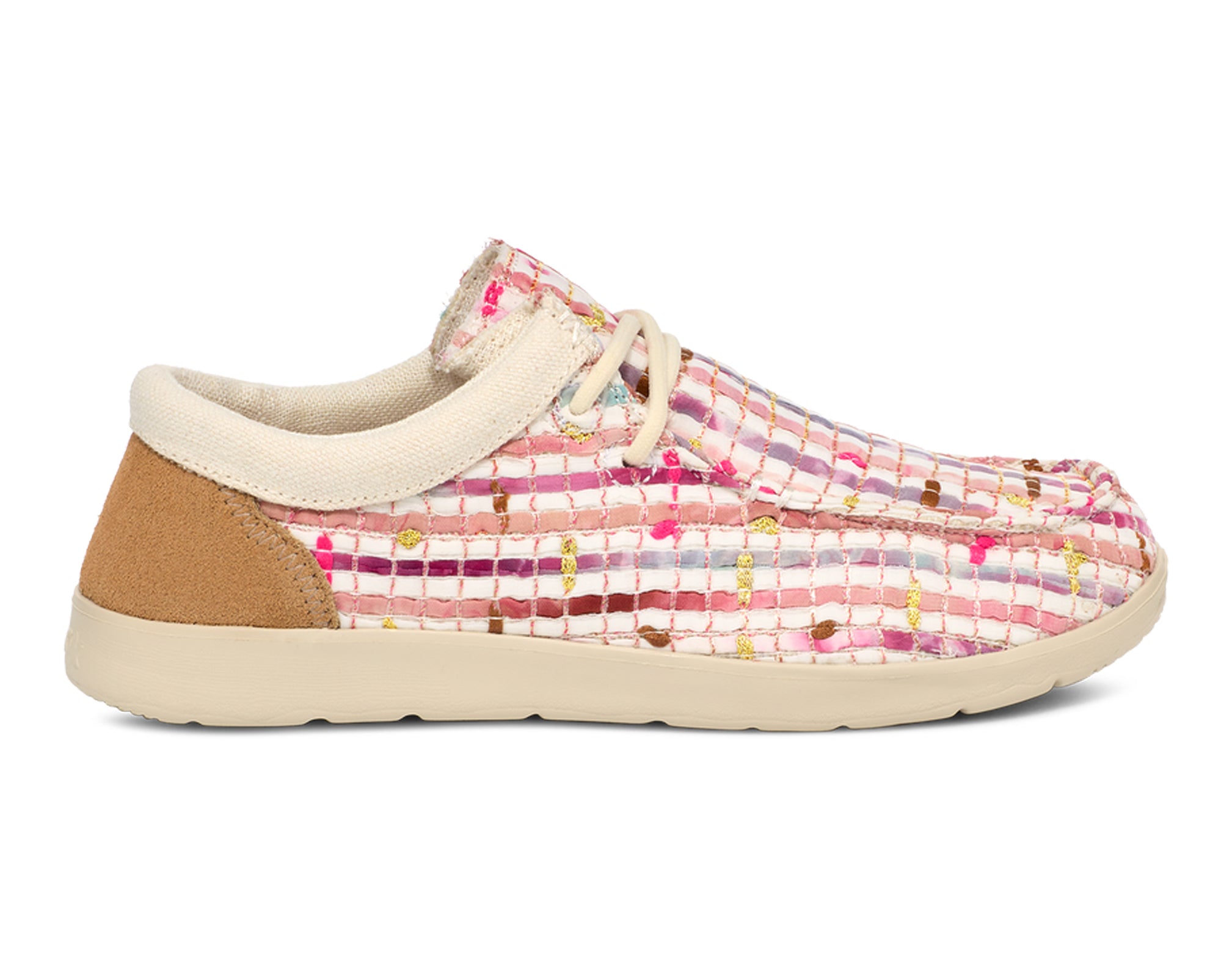 Sanuk Shaka Lite 2 Watercolor scarpe donna pink gold pelle