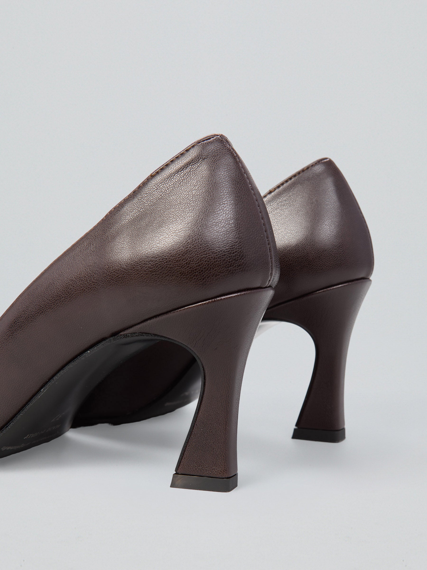 Ovyè Décolleté moro ecopelle tacco 8 cm scarpe eleganti