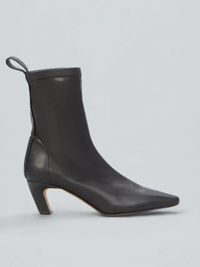 Ovyè Tronchetti stretch tronchetti ecopelle nero tacco 5 cm