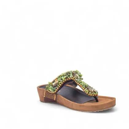 Cinzia Soft Sandali Sandalo Donna Pelle Brown Multi Fibbie