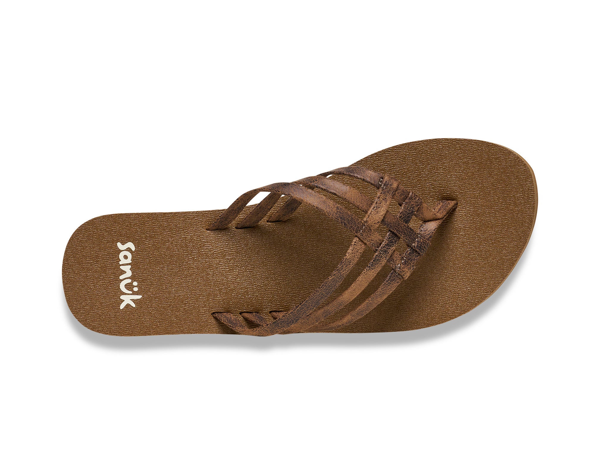 Sanuk Yoga Sandy Novelty sandali donna Ojai Tan memory foam