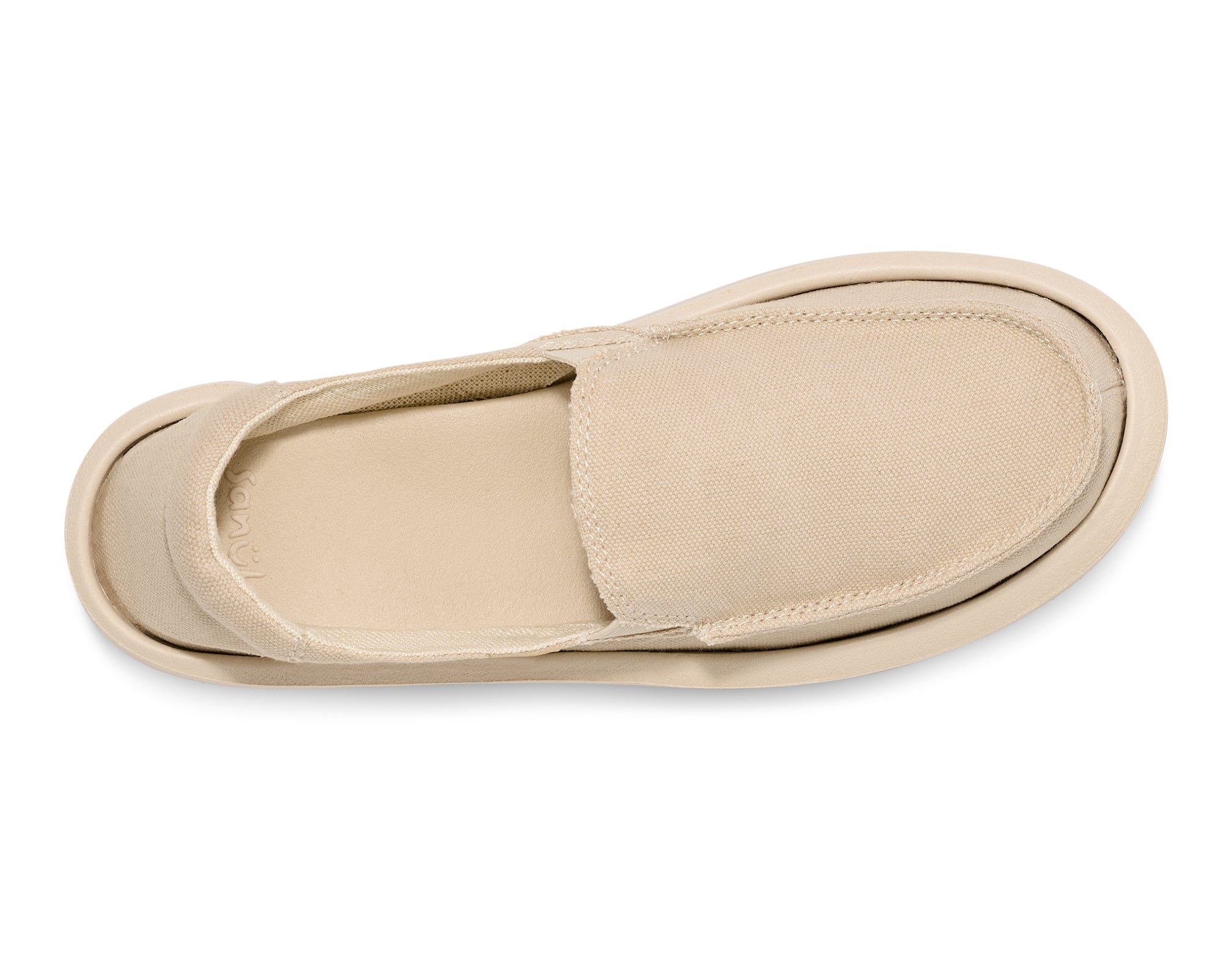 Sanuk Donna Mesa Scarpe Slip On Brown Rice cotone