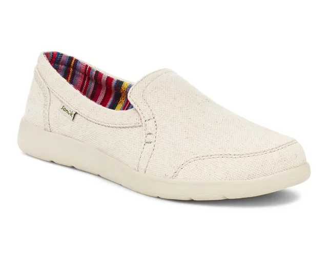 Sanuk Sidewalk Surfer Lite 2 Slip-On Donna Nero Leggere