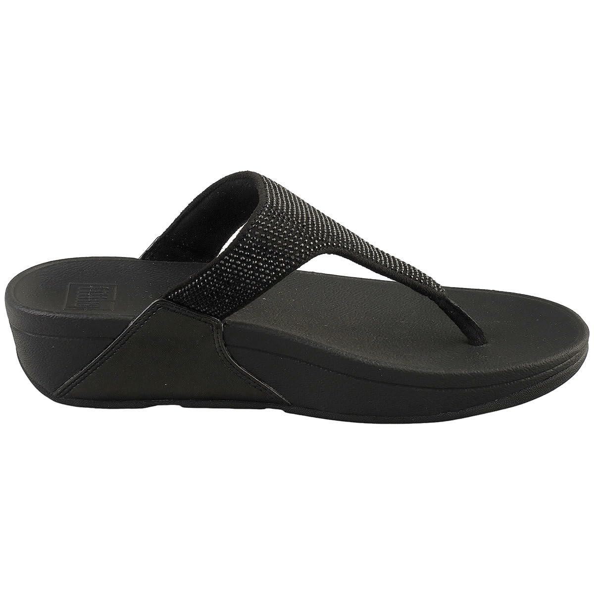 FitFlop Lulu Crystal Feather sandali zeppa nero 39 EU