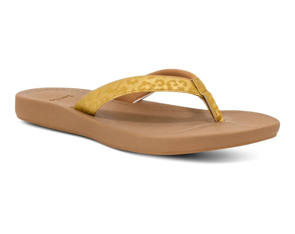 Sanuk Cosmic Shores Leopard sandali donna acqua maculati oro