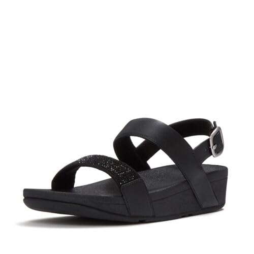 FitFlop Flowrise Crystal sandali donna strass nero