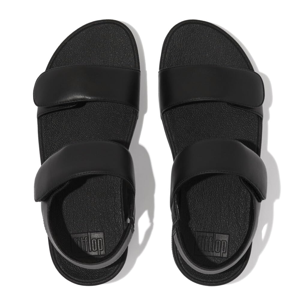 FitFlop Lulu Sandali Donna Neri in Pelle Regolabili