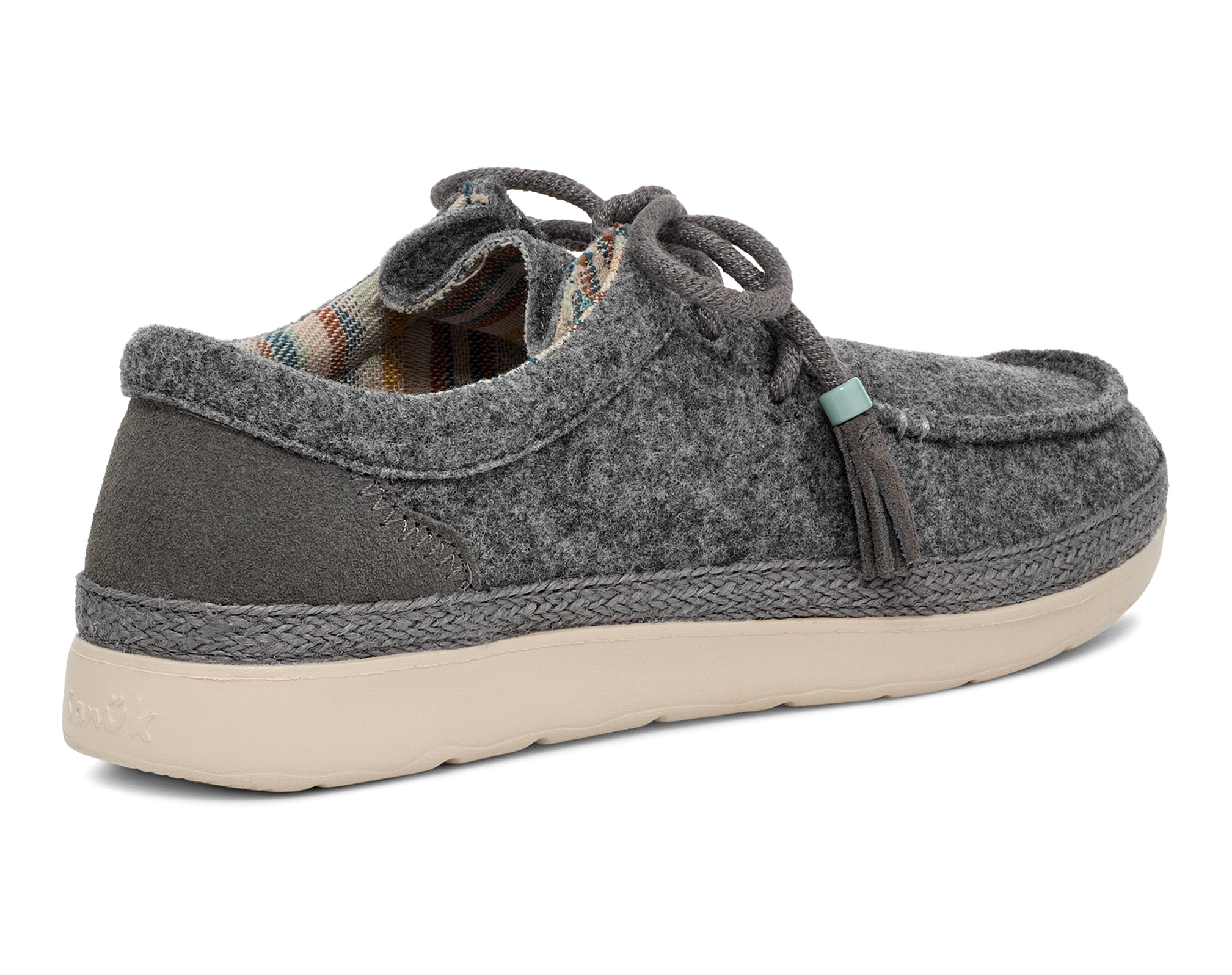 Sanuk Shaka Lite 2 slip-on donna canapa grigio 38