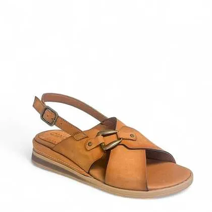 Cinzia Soft Sandali sandalo pelle cuoio zeppa 40/60