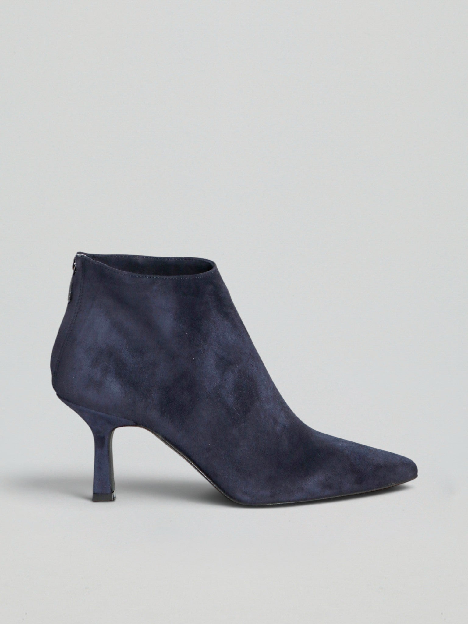 Ovyè Tronchetti in camoscio tronchetti blu tacco 7 cm cerniera