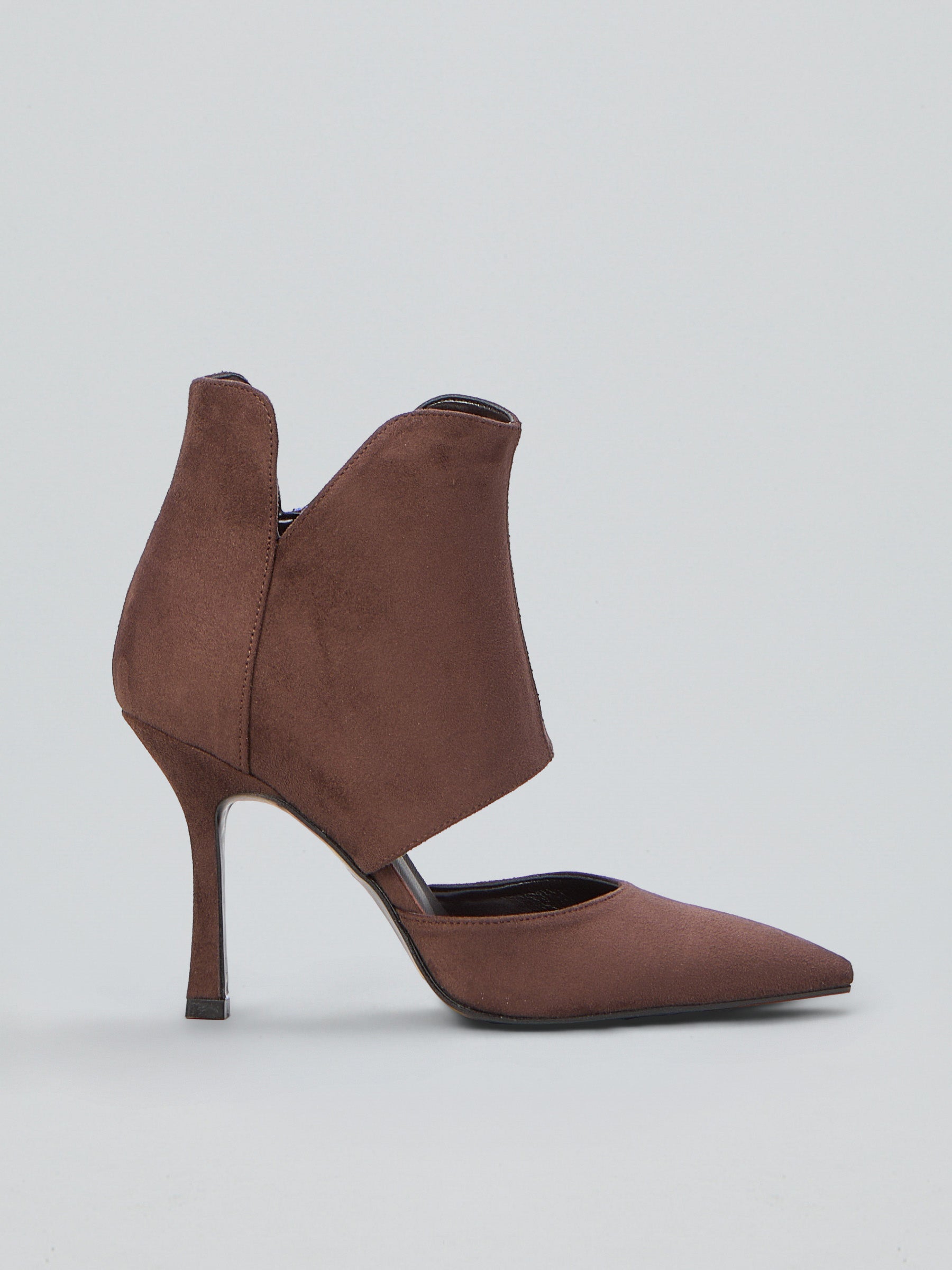 Ovyè Tronchetti asimmetrici moro tacco 9 cm taglia 38