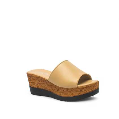 Cinzia Soft Sandali sandalo donna giallo pelle scalzato