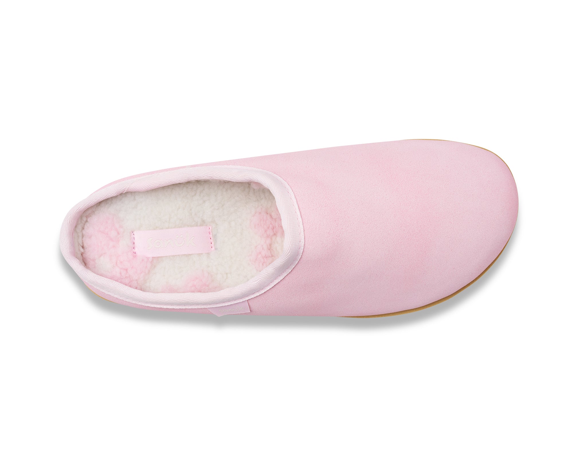 Sanuk Yoga Cloud Lounger Leather pantofole donna rosa chiaro