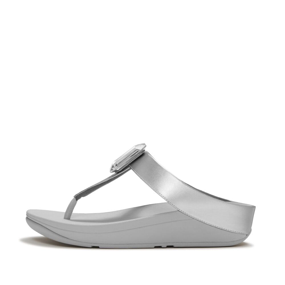 FitFlop Fino Crystal Prism sandali donna infradito 39 argento