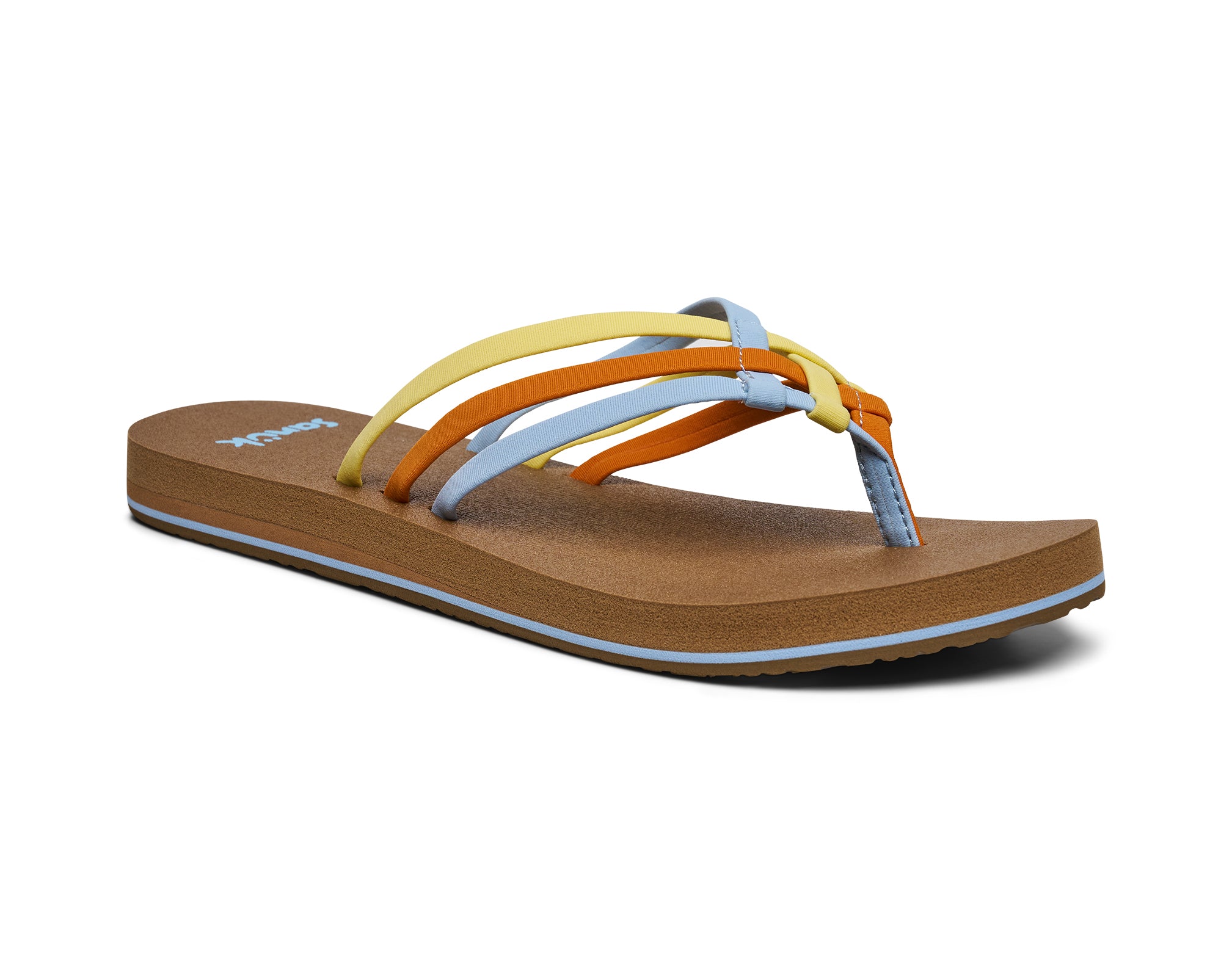 Sanuk Yoga Sandy II sandali donna Nero fasce incrociate