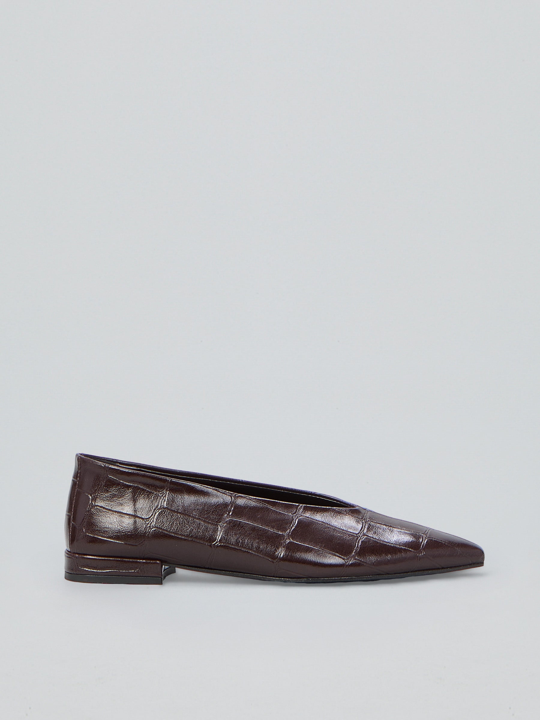 Ovyè Ballerine stampa cocco ecopelle moro tacco 2 cm 38
